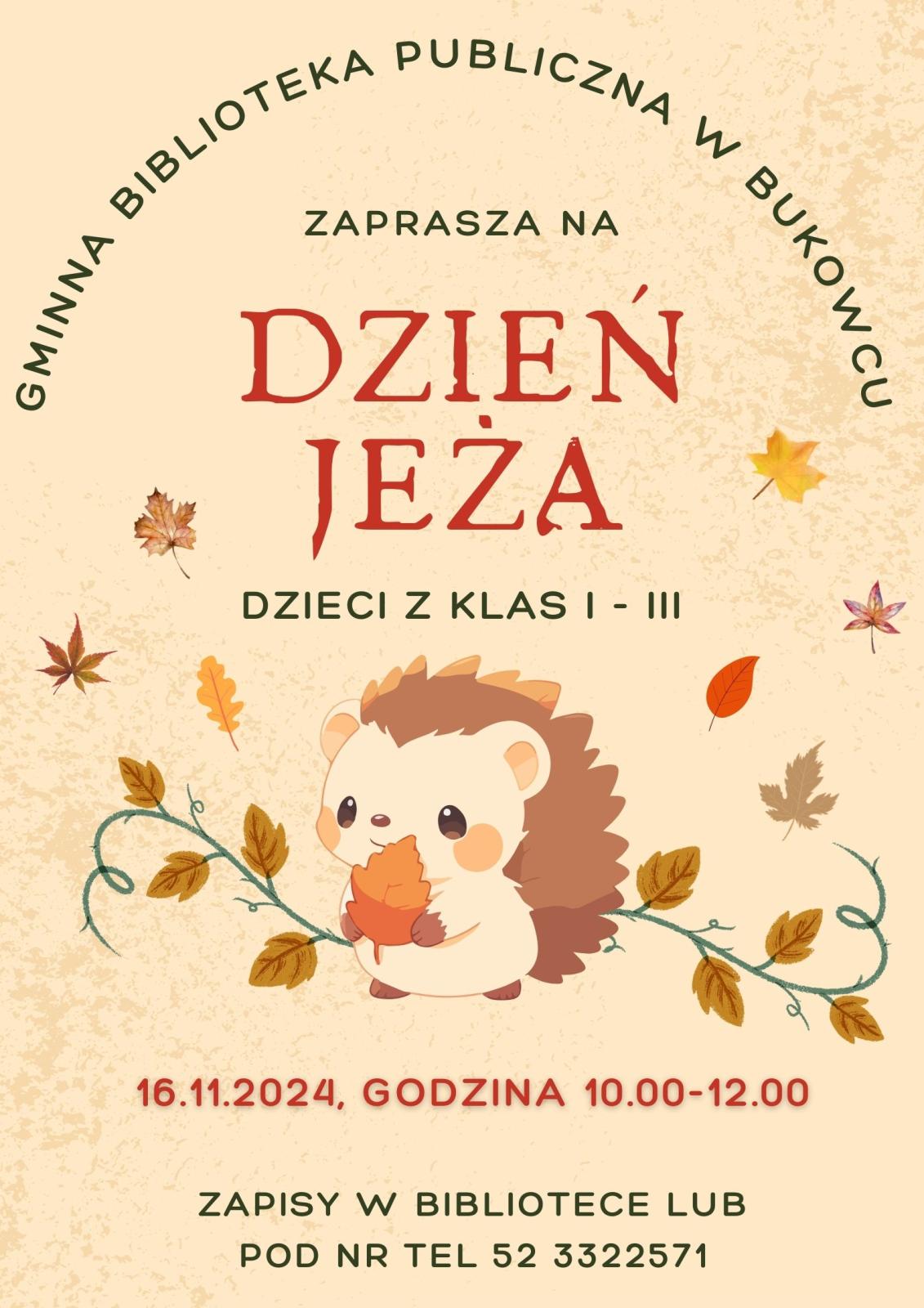 Dzień jeża - plakat