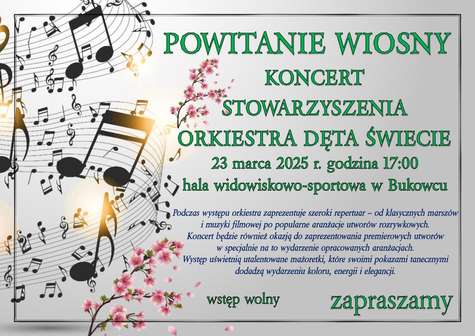 Powitanie wiosny - koncert