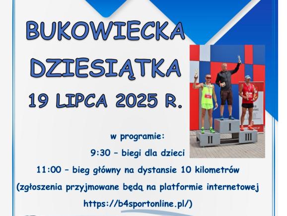 Bukowiecka dziesiątka 2025 - plakat