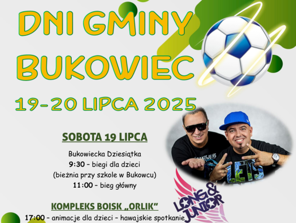 Dni Gminy Bukowiec 2025 - plakat