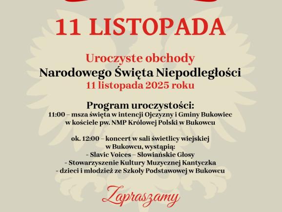Święto Niepodległości 2025 - plakat