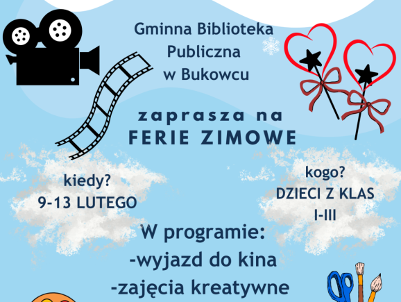 Ferie zimowe - plakat