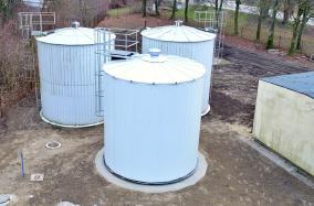 Nowy zbiornik wody w stacji uzdatniania w Bukowcu