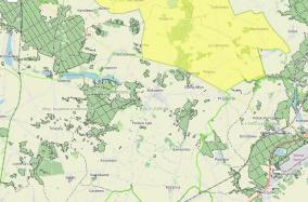 Miejsca z zakazem wstępu do lasów - mapa