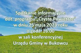 Spotkanie informacyjne programu Czyste Powietrze - baner