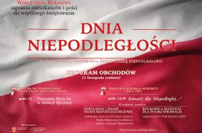 Gminne obchody Dnia Niepodległości - plakat