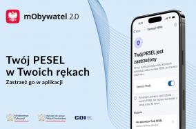 Zastrzeż PESEL i chroń swoje dane w mObywatelu 2.0 - grafika