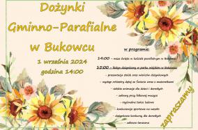 Dożynki Gminne - plakat