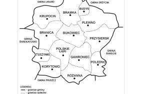 Gmina Bukowiec z podziałem na sołectwa