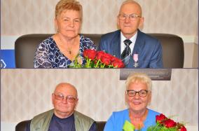 Związani węzłem małżeńskim od 50 lat. Dwie pary świętowały piękny jubileusz