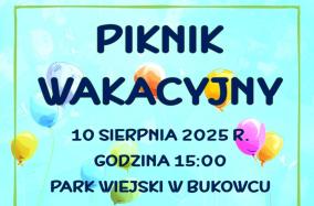 Piknik wakacyjny - plakat