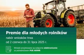 Premie dla młodych rolników - plakat