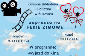 Ferie zimowe - plakat