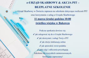 e-Urząd skarbowy & akcja PIT – bezpłatne szkolenia