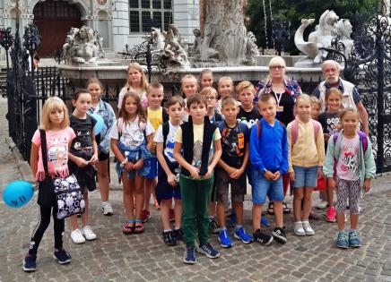 Dzieci na wycieczce do Gdańska