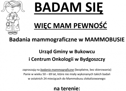 Badania mammograficzne - plakat