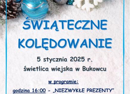 Świąteczne kolędowanie - plakat