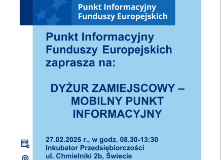 Mobilny Punkt Informacyjny - plakat