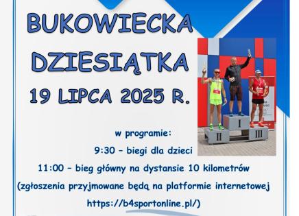Bukowiecka dziesiątka 2025 - plakat