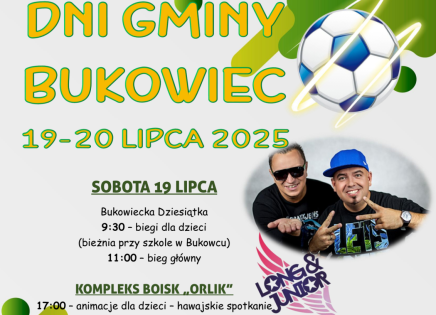 Dni Gminy Bukowiec 2025 - plakat