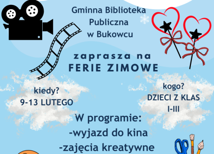 Ferie zimowe - plakat