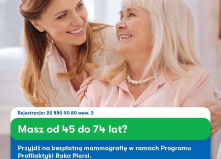 Bezpłatne badania mammograficzne w Bukowcu