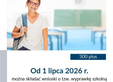 Od początku lipca można wnioskować o wyprawkę szkolną - infografika