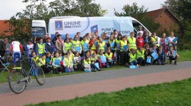 O funduszach europejskich na rowerach 2012