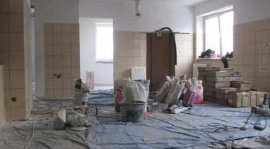 Świetlica wiejska w Przysiersku - prace remontowe 2013