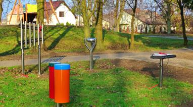 Kształtowanie przestrzeni na terenie parku w Bukowcu 2021