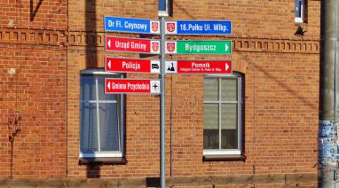 Tablice z nazwami ulic w Bukowcu