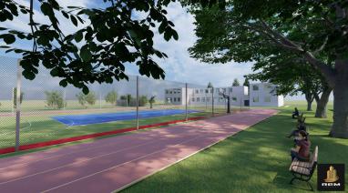 Modernizacja boiska przy szkole i remont świetlicy w Różannie 2022